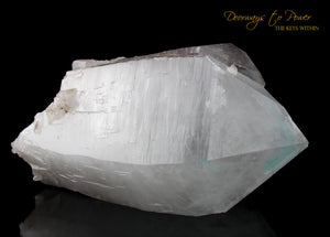XL Ajoite Fine Twin Quartz Crystal 