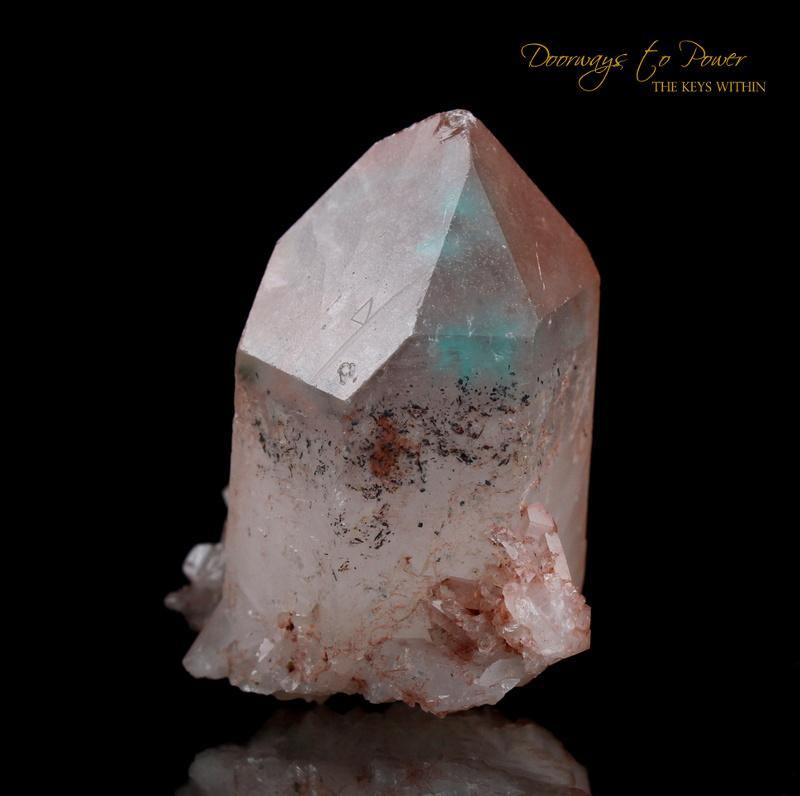 Ajoite in Quartz ET Record Keeper Crystal