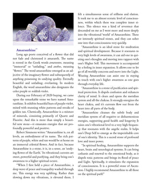 Amaranthine Crystal Properties