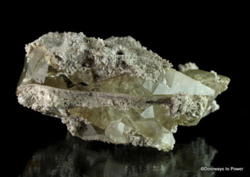 Golden Stellar Beam Calcite Crystal "Phoenix Rising"