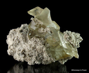Golden Stellar Beam Calcite Crystal "Phoenix Rising"