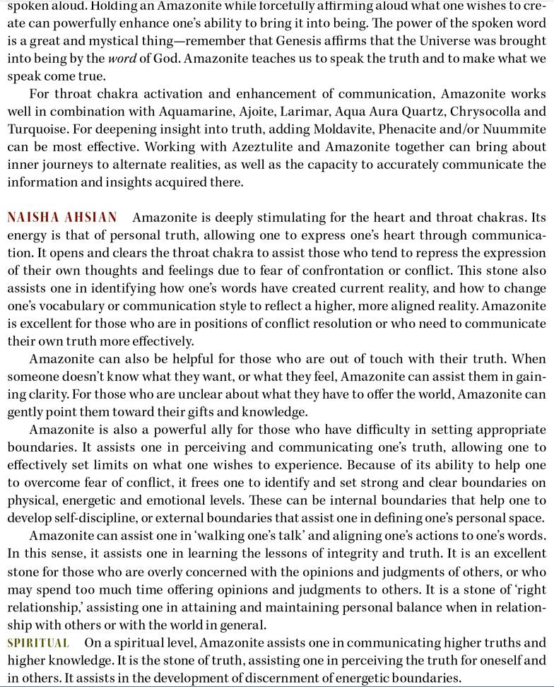 amazonite Metaphysical Properties