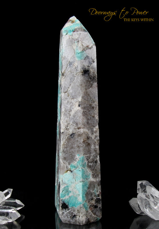 Amazonite Temple Heart Master Dow Crystal Altar Stone