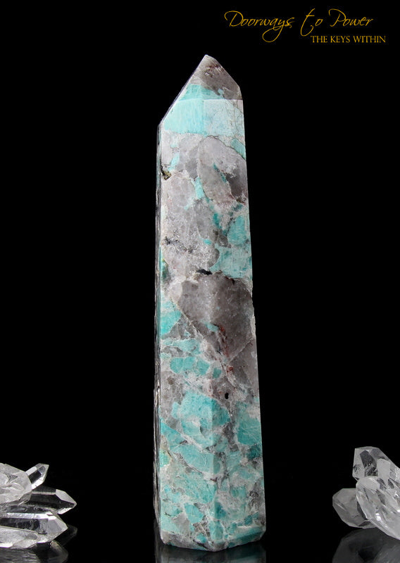 Amazonite Temple Heart Master Dow Crystal Altar Stone