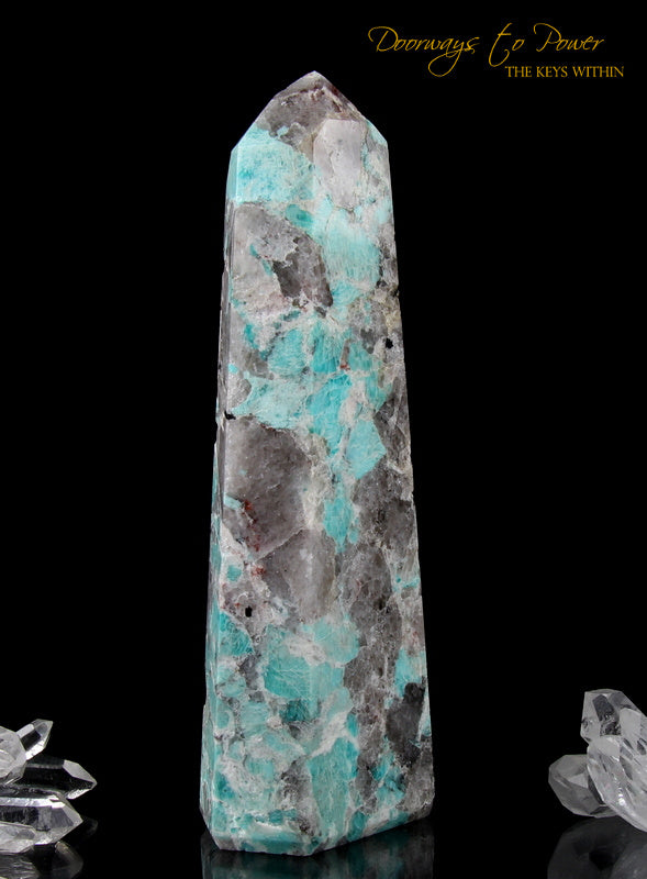 Amazonite Temple Heart Master Dow Crystal Altar Stone