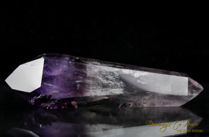 Amethyst Double Terminated Temple Heart Dow Quartz Crystal Wand