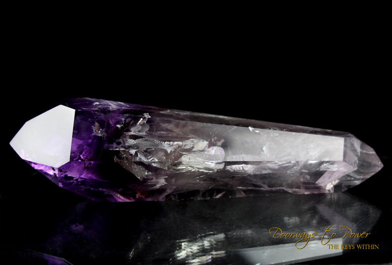 Amethyst Double Terminated Temple Heart Dow Quartz Crystal Wand