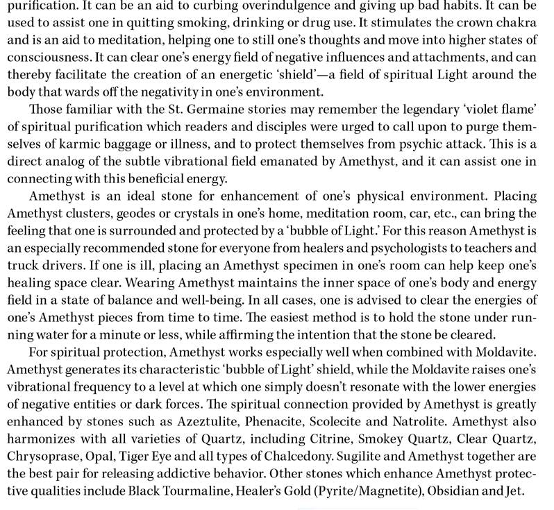 Amethyst Crystal Properties