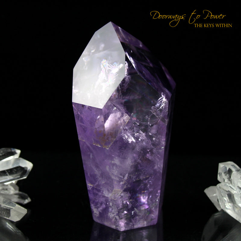 Amethyst Phantom Quartz Master Crystal Point