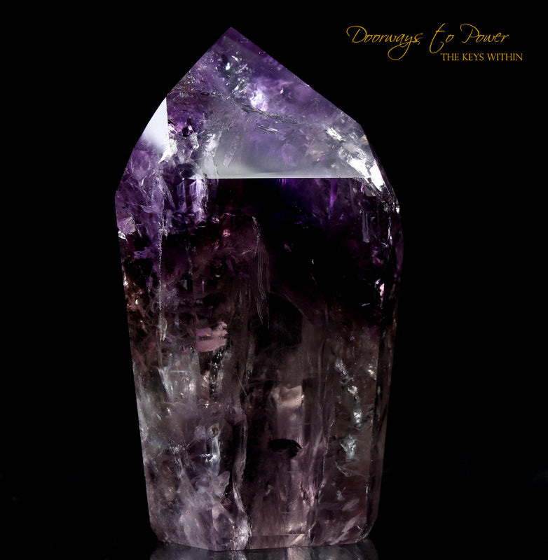 Amethyst Phantom Quartz Master Integration Transmitter Crystal Point
