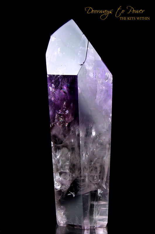 Amethyst Quartz Crystal Point Devic Temple Heart Master Dow