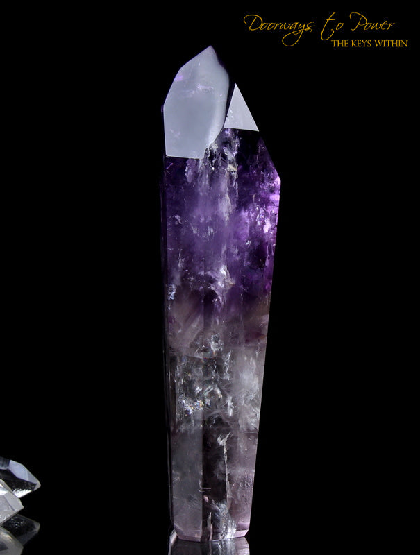 Amethyst Quartz Crystal Point Devic Temple Heart Master Dow