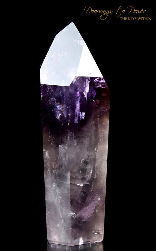 Amethyst Quartz Crystal Point Devic Temple Heart Master Dow 