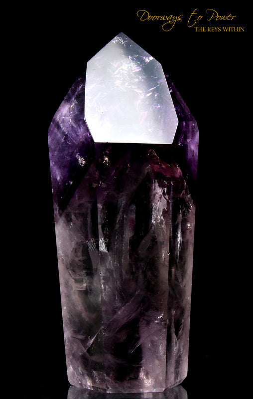 Amethyst Quartz Crystal Point Devic Temple Heart Master Dow 