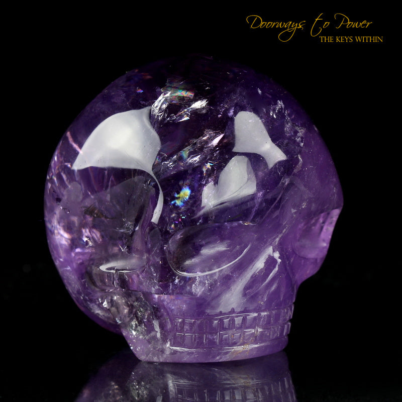 Amethyst Rainbow Magical Child Crystal Skull 