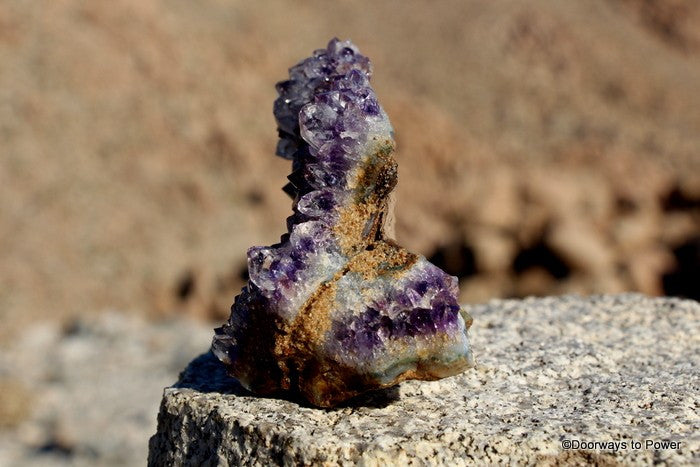 Amethyst Quartz Crystal Cluster