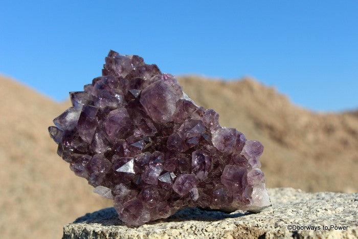 Amethyst Quartz Crystal Cluster