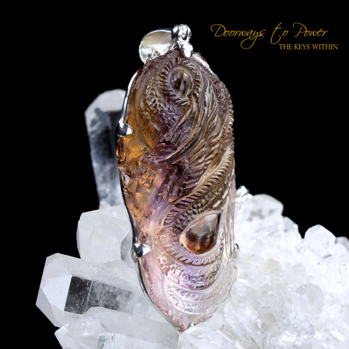 Ametrine Dragon Crystal Pendant
