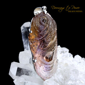 Ametrine Dragon Crystal Pendant
