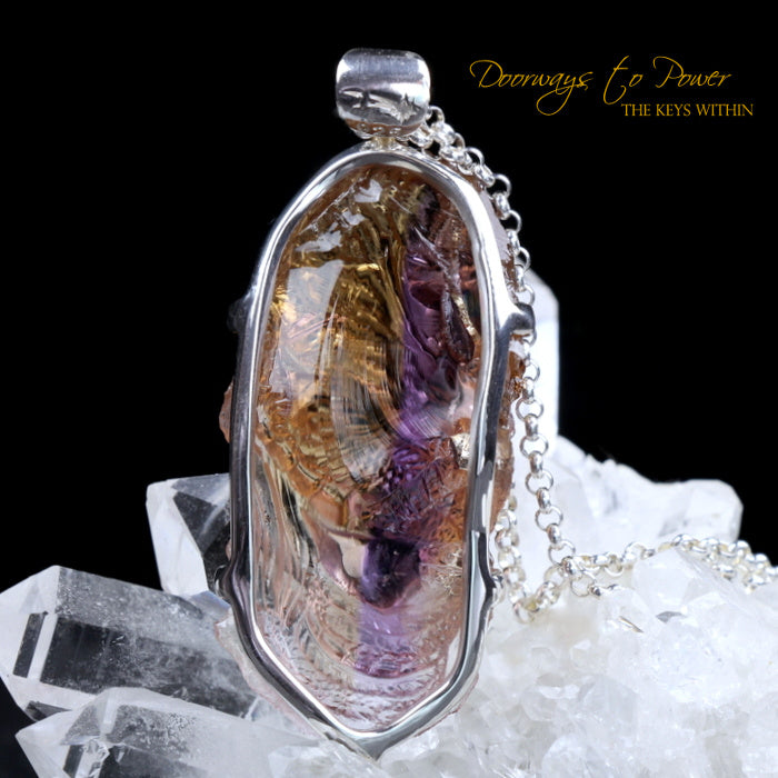 Ametrine Dragon Crystal Pendant