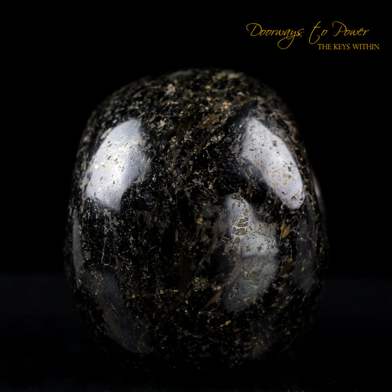 Ancient Nuummite Crystal Skull