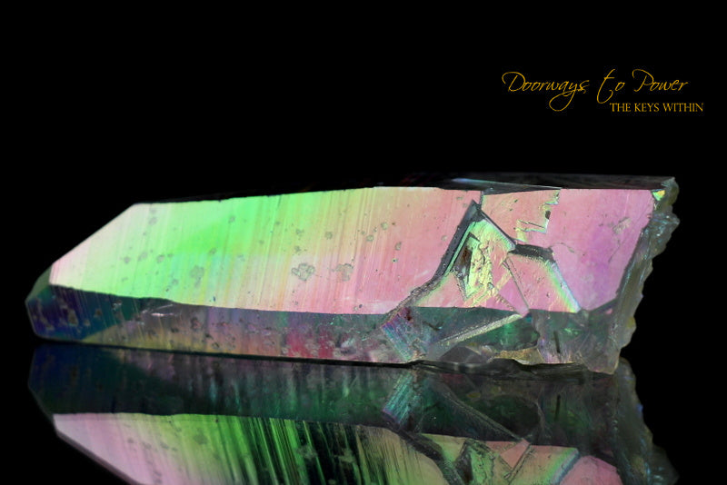 Angel Aura Colombian Lemurian Quartz Record Keeper Crystal 'Cherubim' 