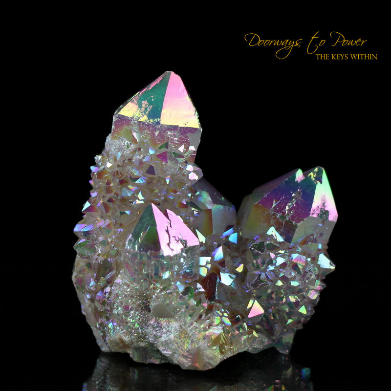 Angel Aura Spirit Quartz Tantric Twin Record Keeper Crystal 