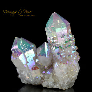 Angel Aura Spirit Quartz Tantric Twin Record Keeper Crystal 