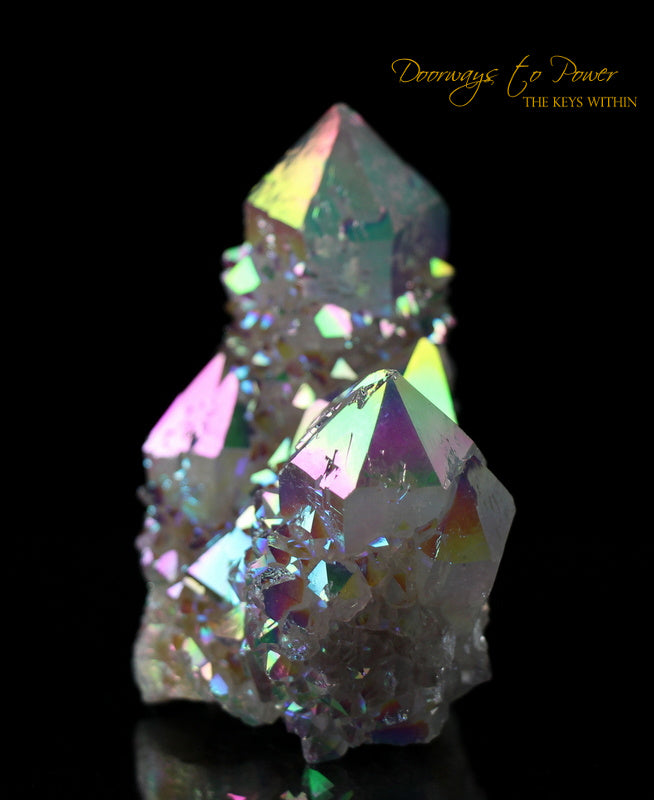 Angel Aura Spirit Quartz Tantric Twin Record Keeper Crystal 