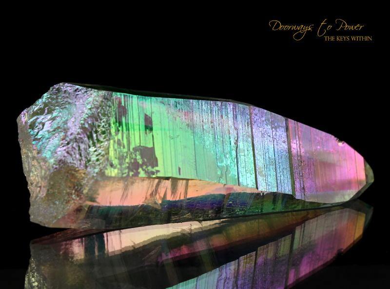 Angel Aura Lemurian Quartz Crystal Sunken Record Keeper