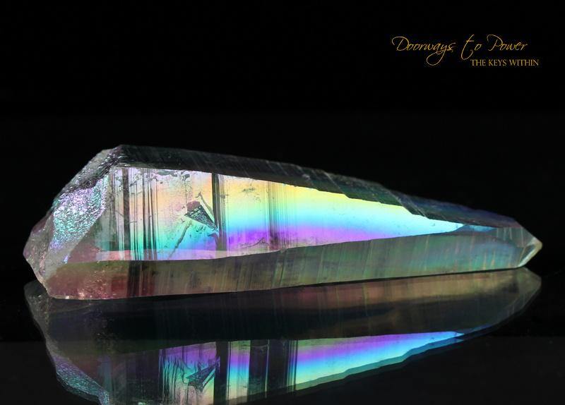 Angel Aura Lemurian Quartz Crystal Sunken Record Keeper