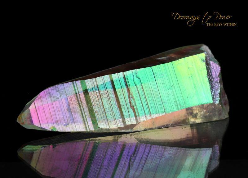 Angel Aura Lemurian Quartz Crystal Sunken Record Keeper