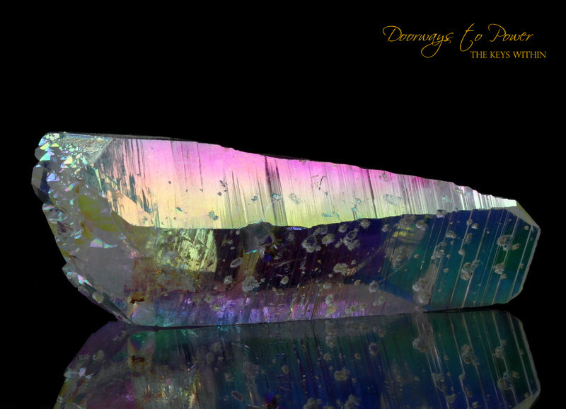 Angel Aura Lemurian Quartz Record Keeper ET Crystal