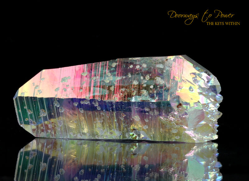 Angel Aura Lemurian Quartz Record Keeper ET Crystal