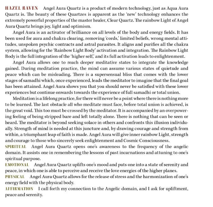 Angel Aura Quartz Properties