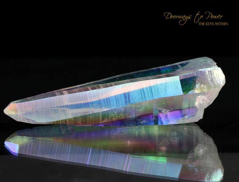 Angel Aura Lemurian Quartz Crystal Sunken Record Keeper