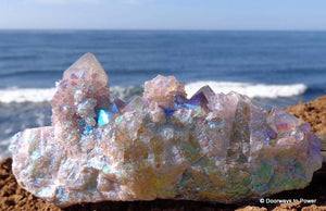 Angel Aura Spirit Quartz Altar Stone