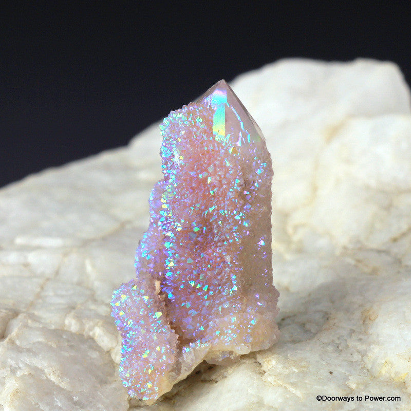 Angel Aura Druzy Pleidian Starbrary Spirit Quartz Crystal Tower AAQC-10