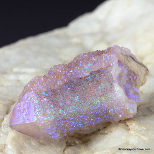 Angel Aura Druzy Pleidian Starbrary Spirit Quartz Crystal Tower AAQC-10