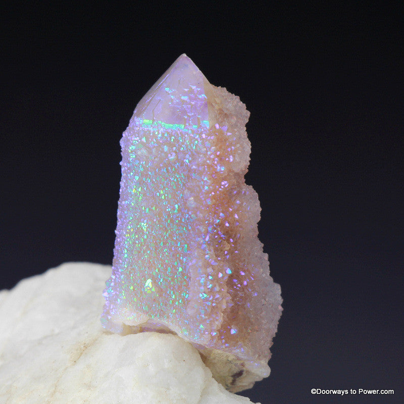 Angel Aura Druzy Pleidian Starbrary Spirit Quartz Crystal Tower AAQC-10