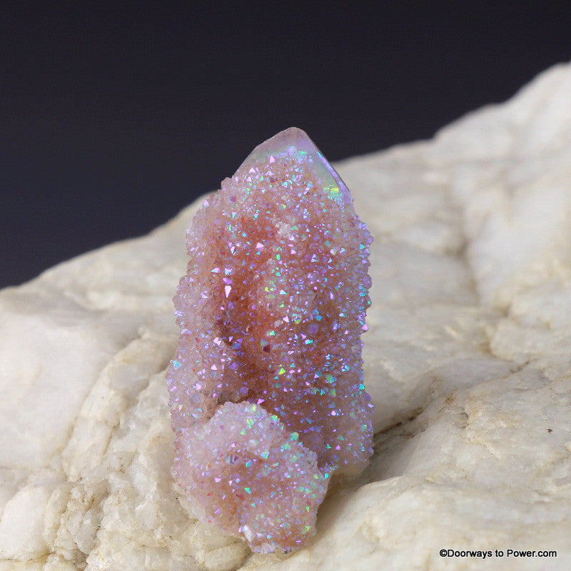 Angel Aura Druzy Pleidian Starbrary Spirit Quartz Crystal Tower AAQC-10