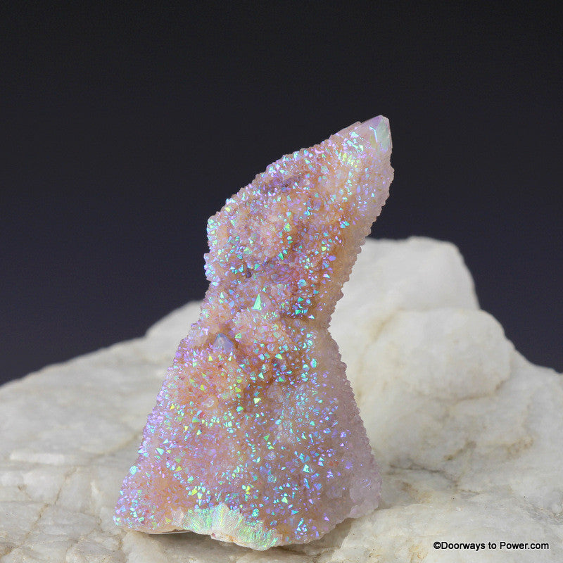 Angel Aura Druzy Stalactite Spirit Quartz Twin Crystal Tower AAQC-9
