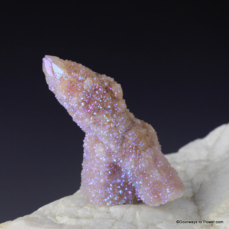 Angel Aura Druzy Stalactite Spirit Quartz Twin Crystal Tower AAQC-9