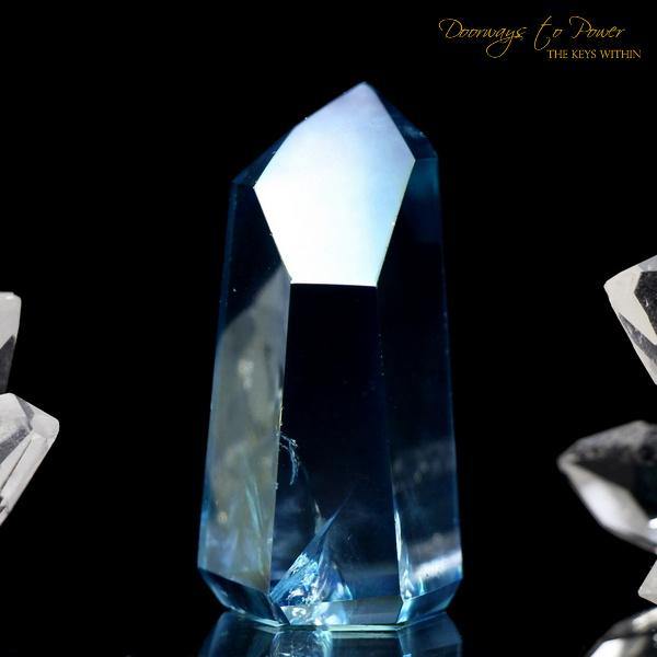 Aqua Aura Master Initiation Channeling Crystal Point