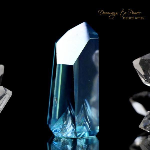 Aqua Aura Master Initiation Channeling Crystal Point