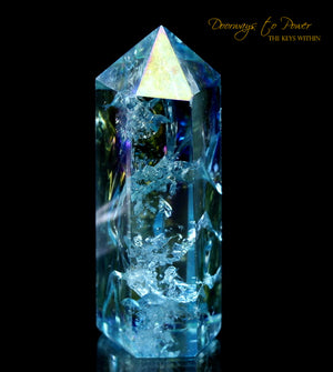 Aqua Aura Quartz Manifest Spirit Isis Crystal Point