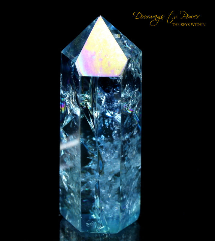 Aqua Aura Quartz Manifest Spirit Isis Crystal Point