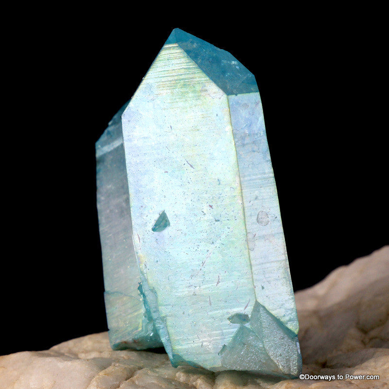 Aqua Aura Lemurian Seed Pleiadian Starbrary Twin Crystal