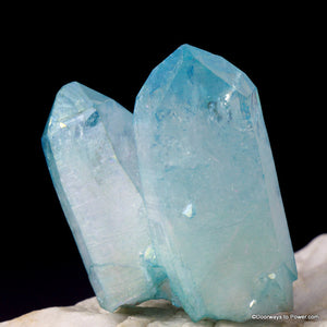 Aqua Aura Lemurian Seed Pleiadian Starbrary Twin Crystal