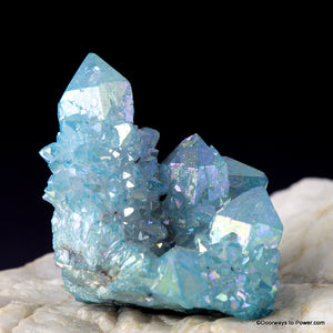 Aqua Aura Pleiadian Starbrary Spirit Quartz Channeling Cluster AAC-9
